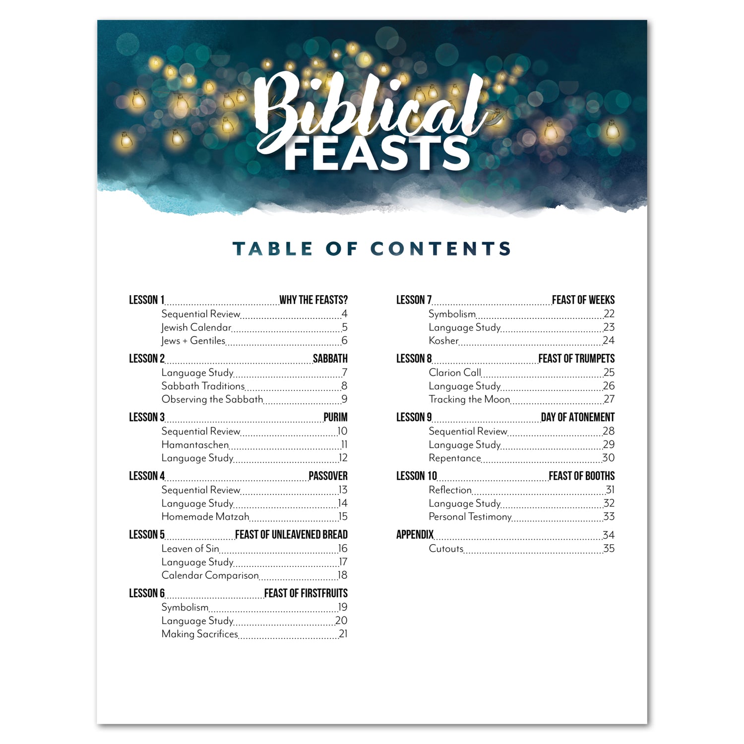 Biblical Feasts Unit (Digital Download)