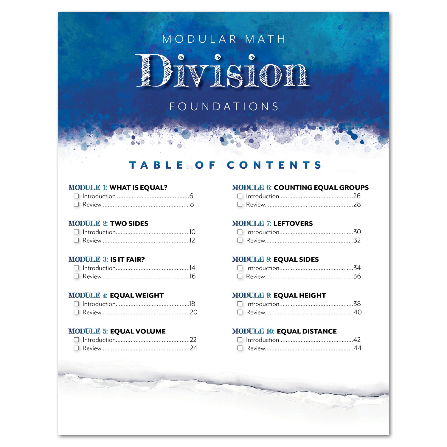 Modular Math: Division (Printed Books)
