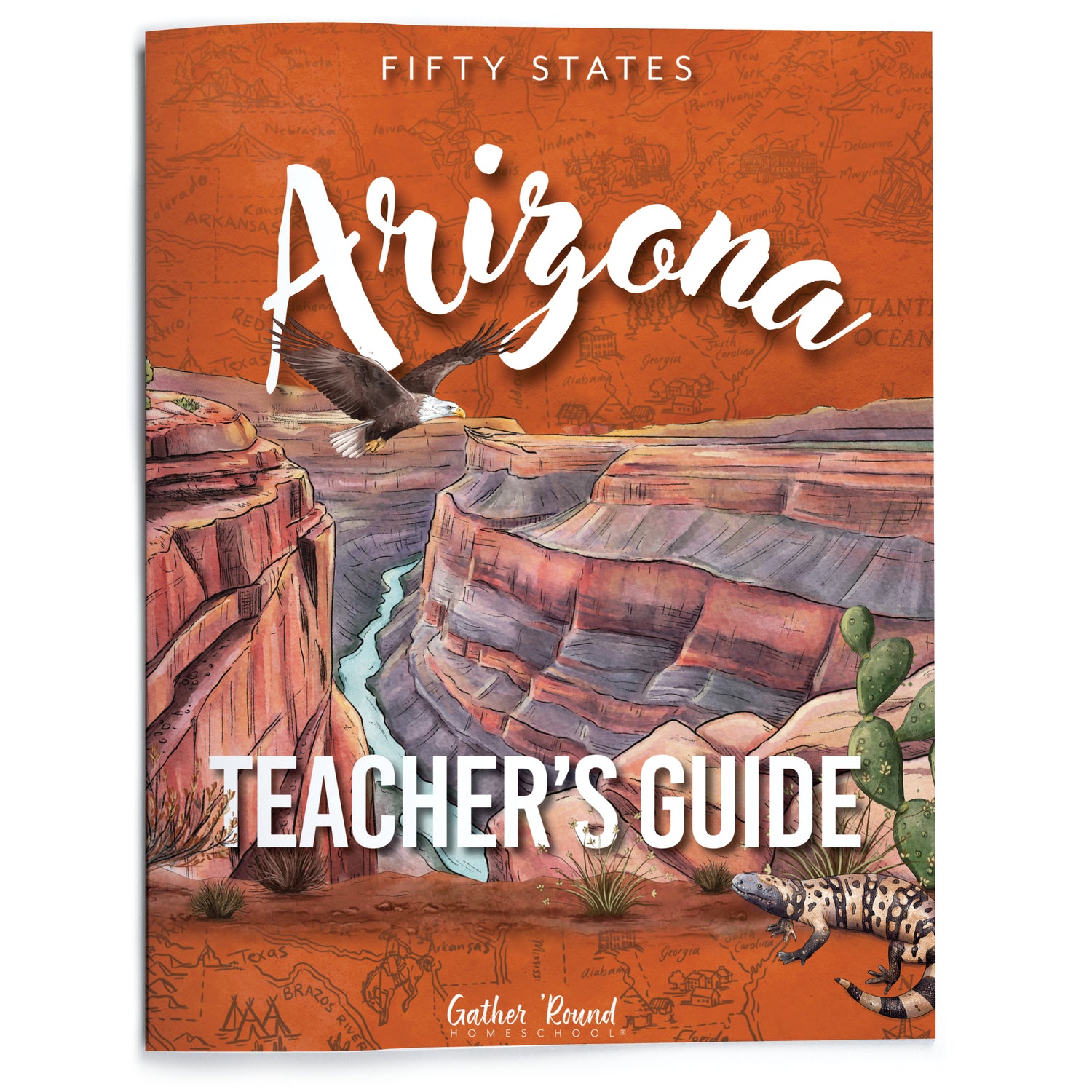 Arizona Fifty States Homeschool Unit Study Printed Teacher's Guide