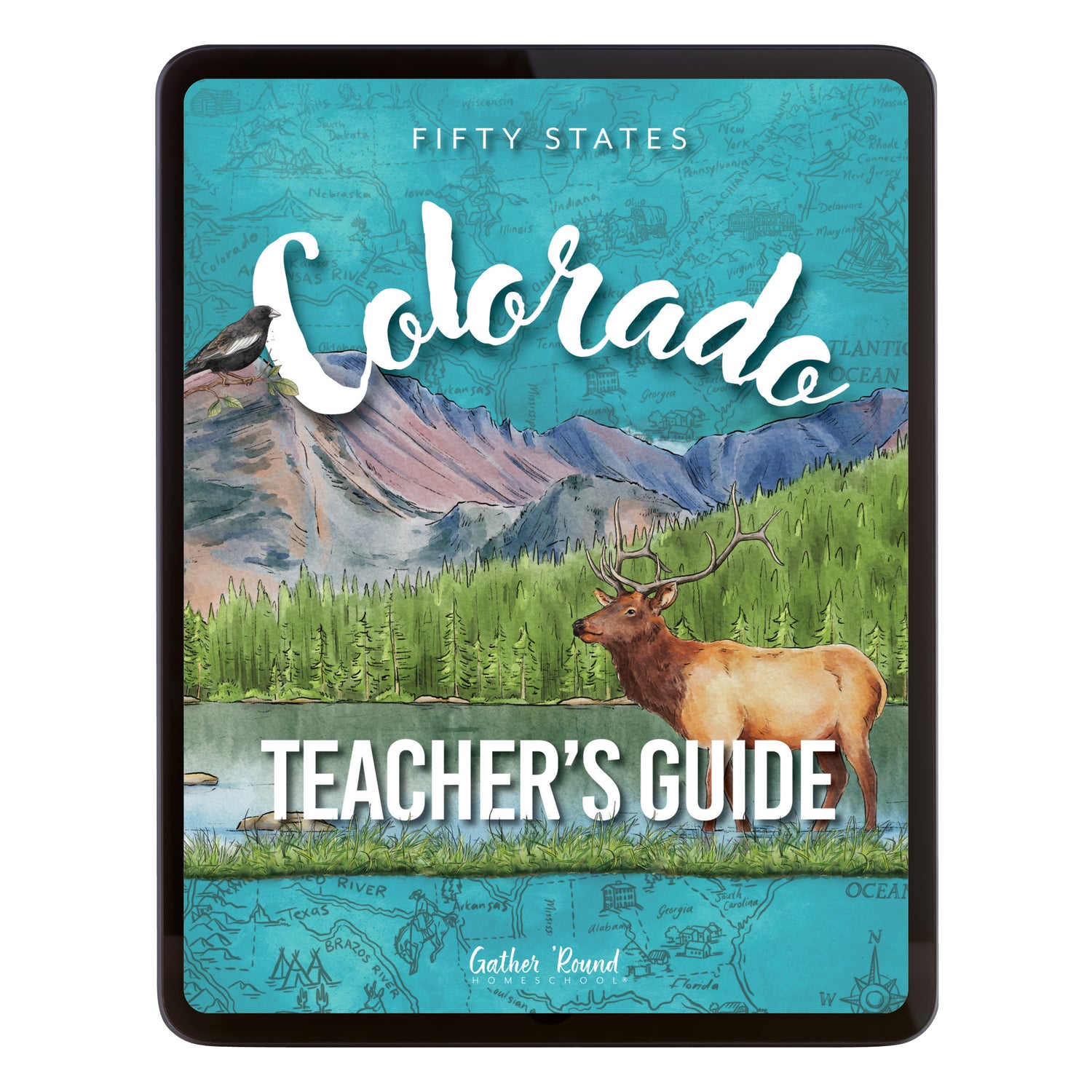 Colorado Fifty States Homeschool Unit Study Digital Teacher's Guide Cover