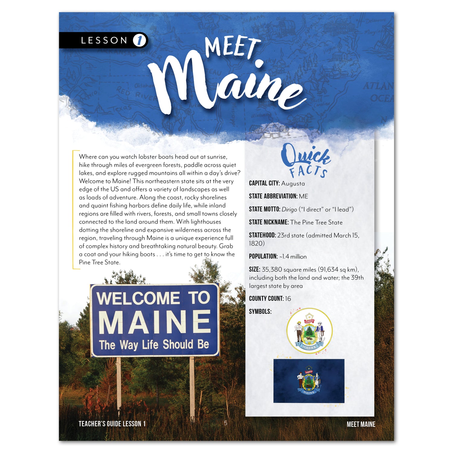 Fifty States: Maine (Printed Books)