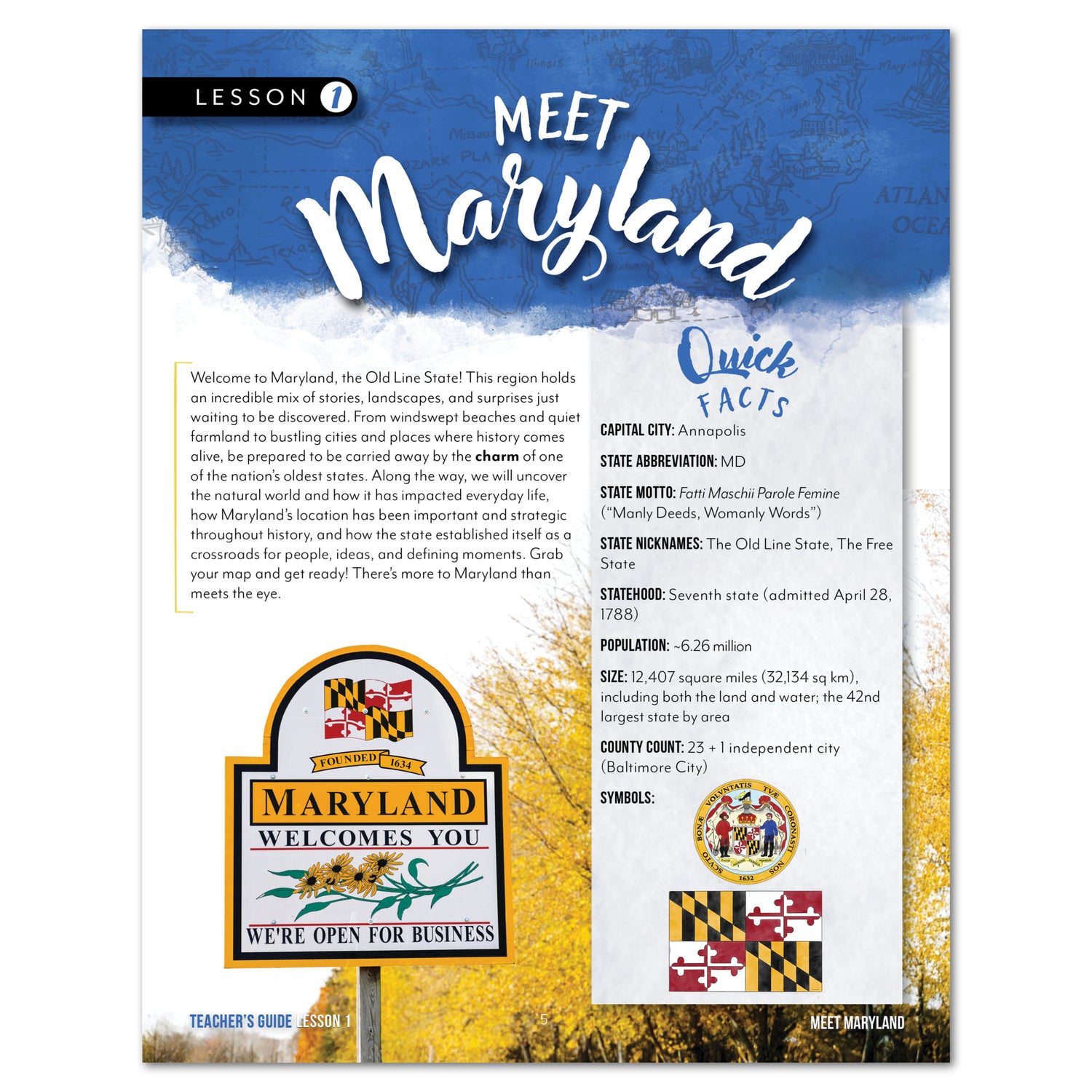 Fifty States: Maryland (Printed Books)