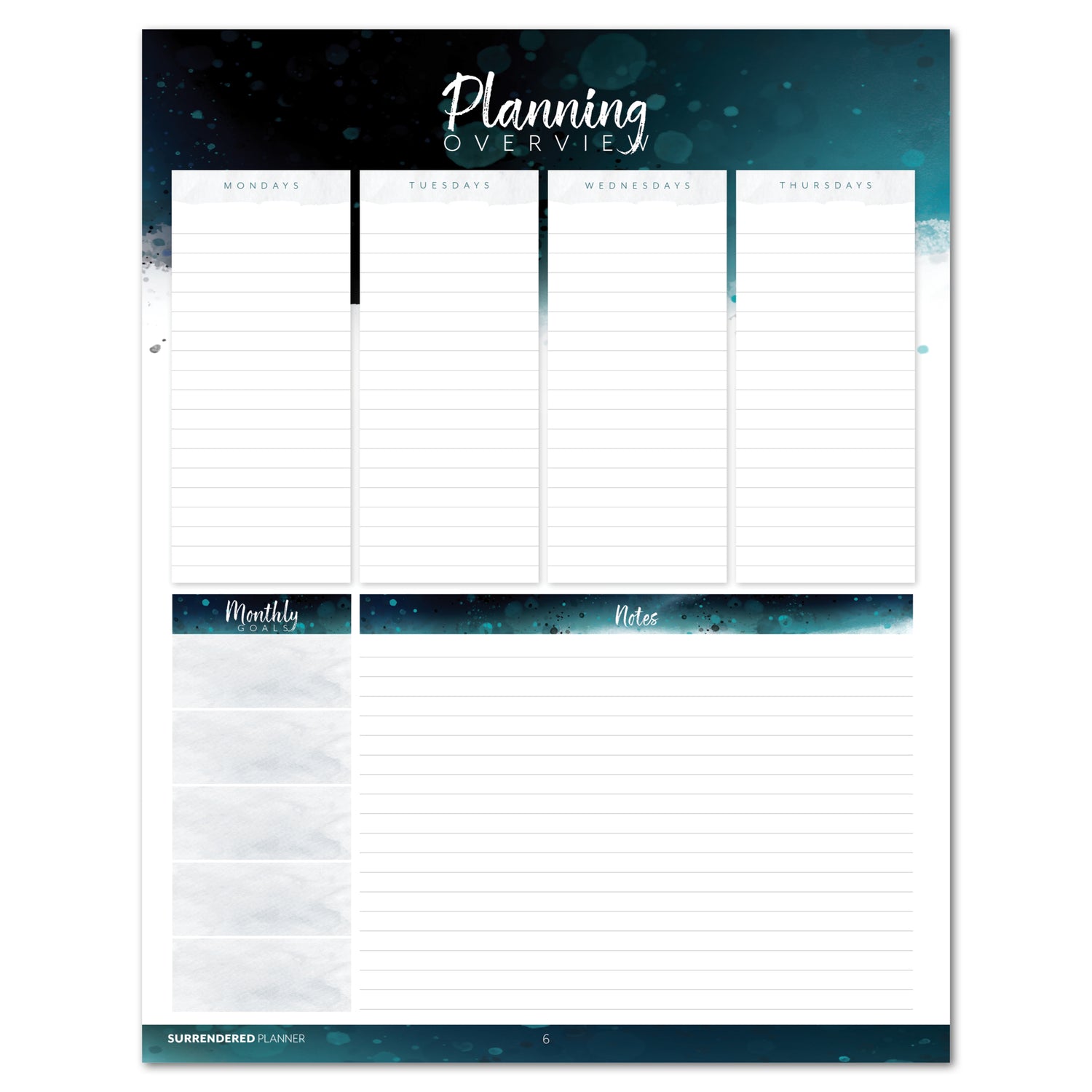 Gather 'Round Academy Surrendered Planner for homeschool planning overview