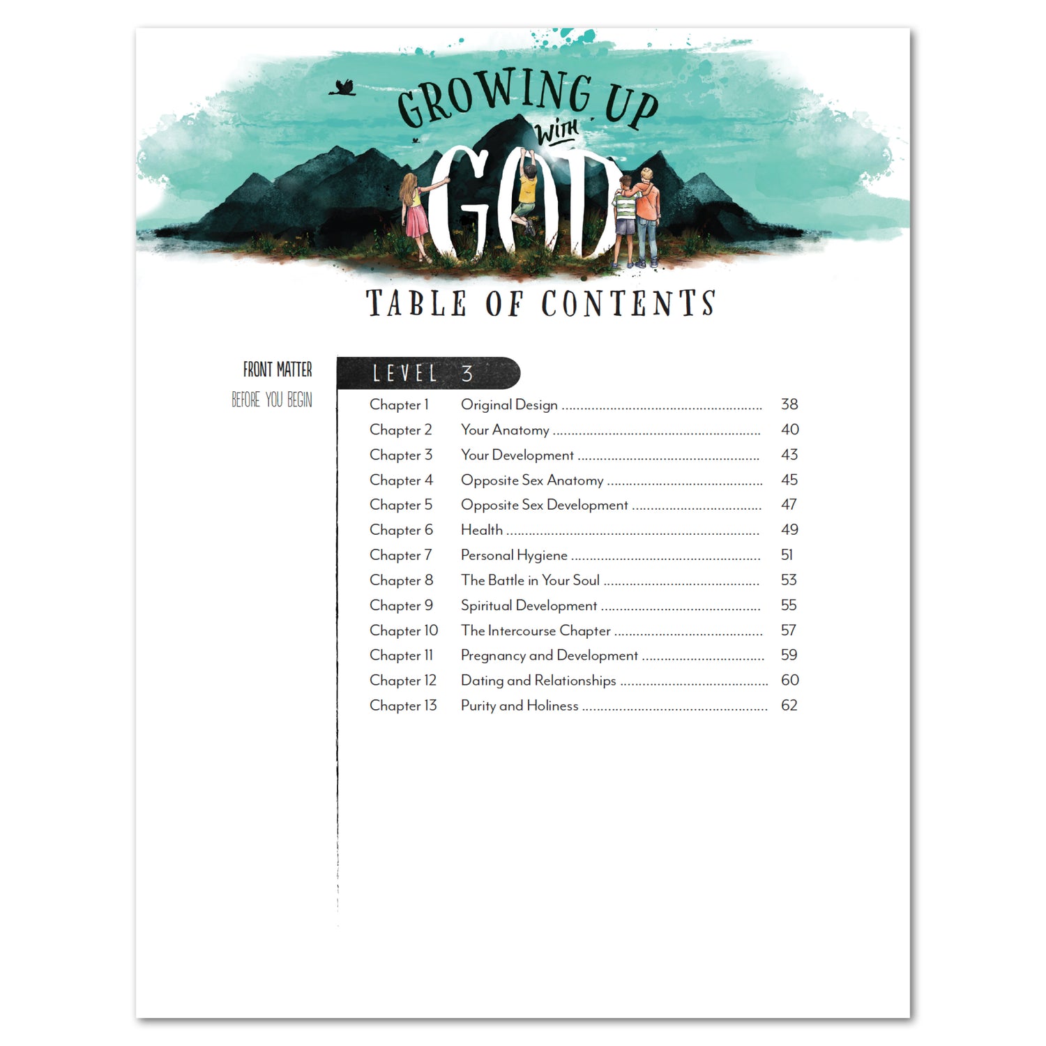 Growing Up with God Homeschool Unit Study Digital Teacher's Companion Level 3 Table of Contens