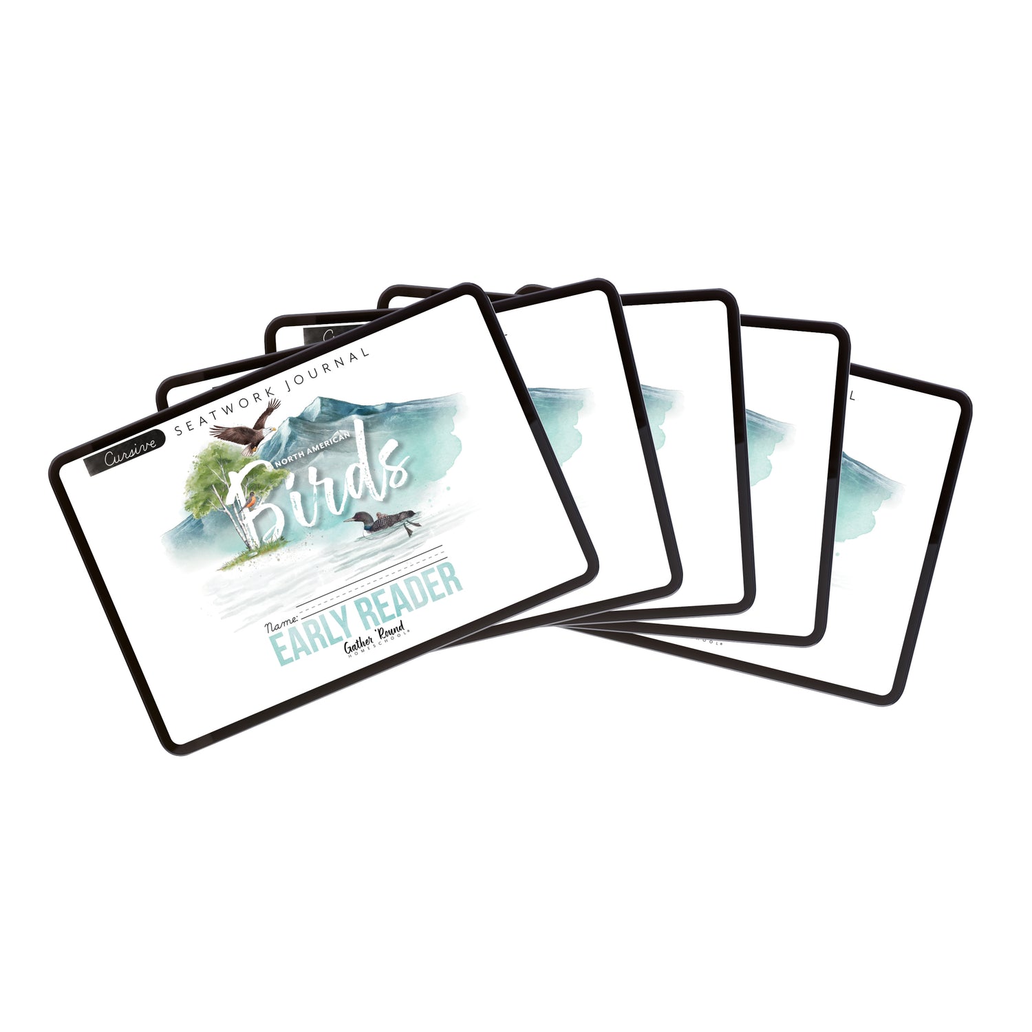 North American Birds part two homeschool unit study digital student seatwork journal in cursive all level bundle