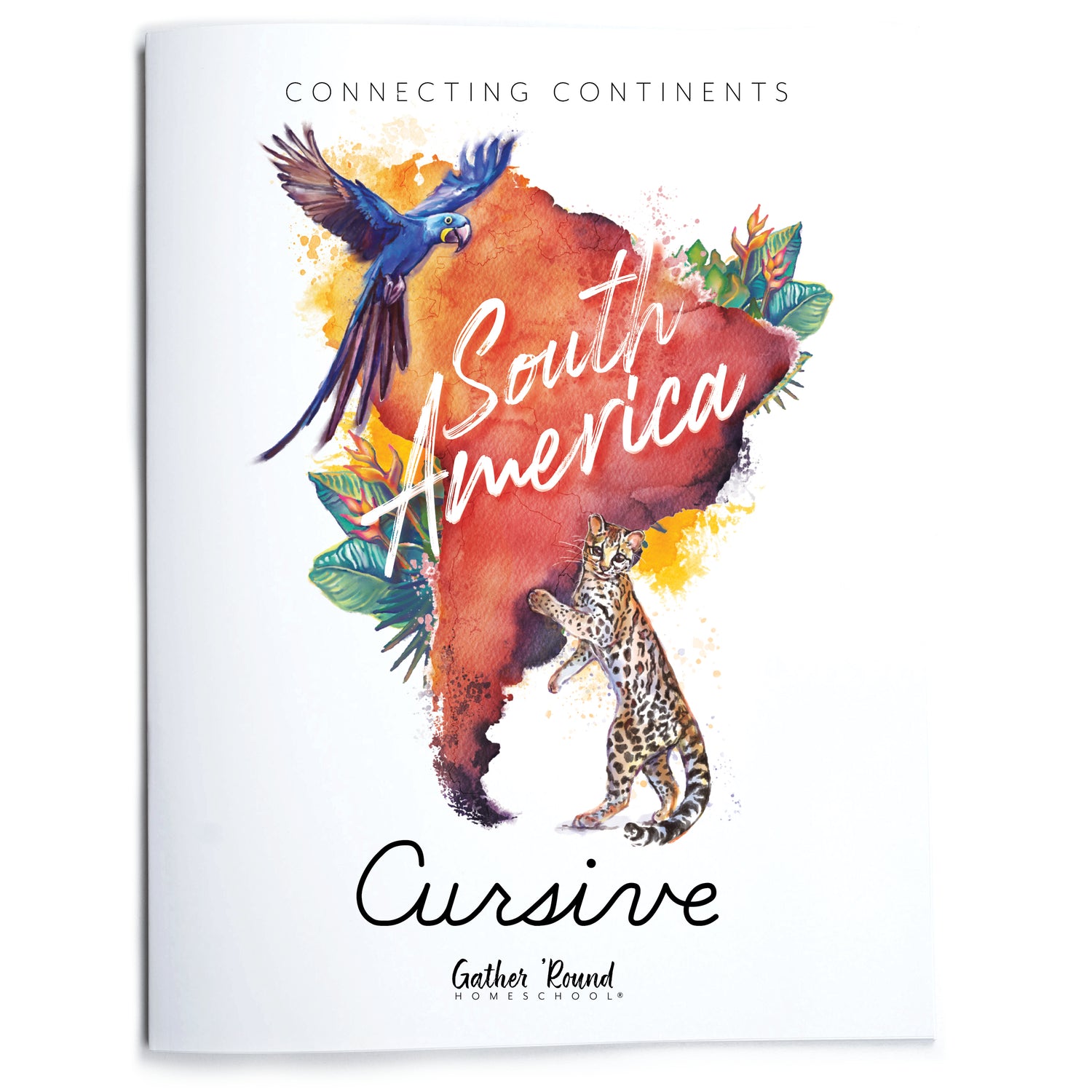 South America homeschool unit study printed student workbook Cursive