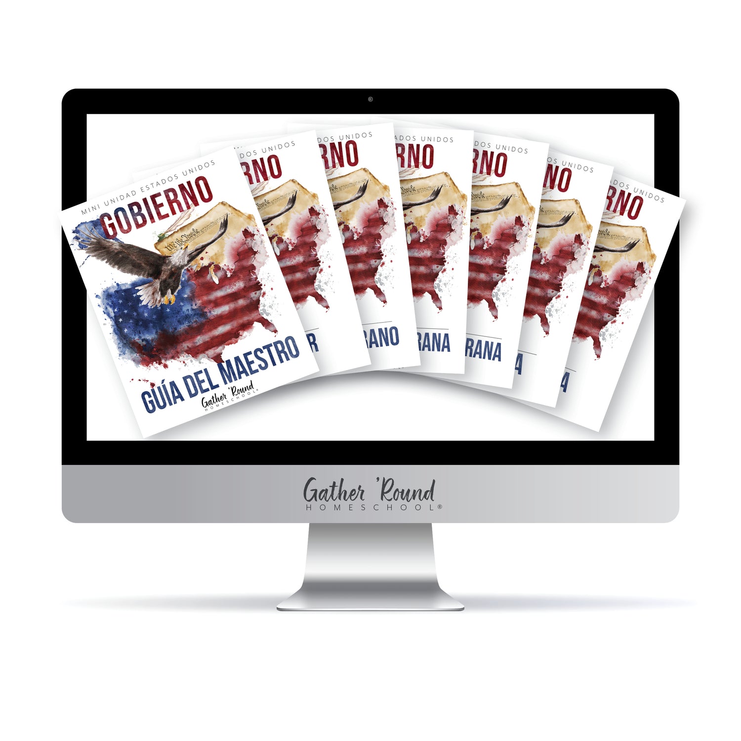 US Government Spanish Edition Homeschool Unit Study Digital Download Complete Family Bundle