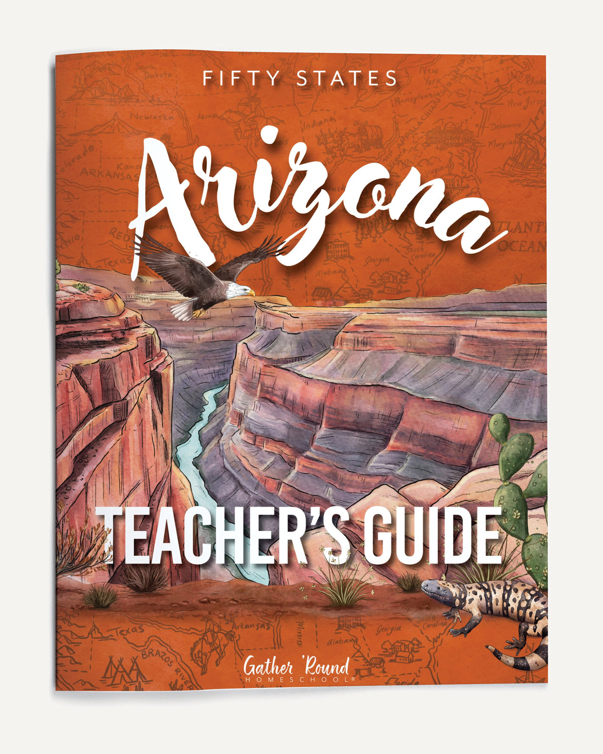 Arizona Fifty States Homeschool Unit Study Printed Teacher's Guide