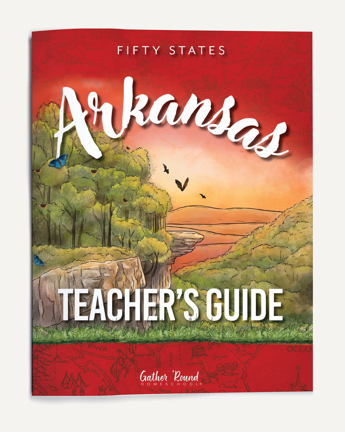 Arkansas Fifty States Homeschool Unit Study Printed Teacher's Guide