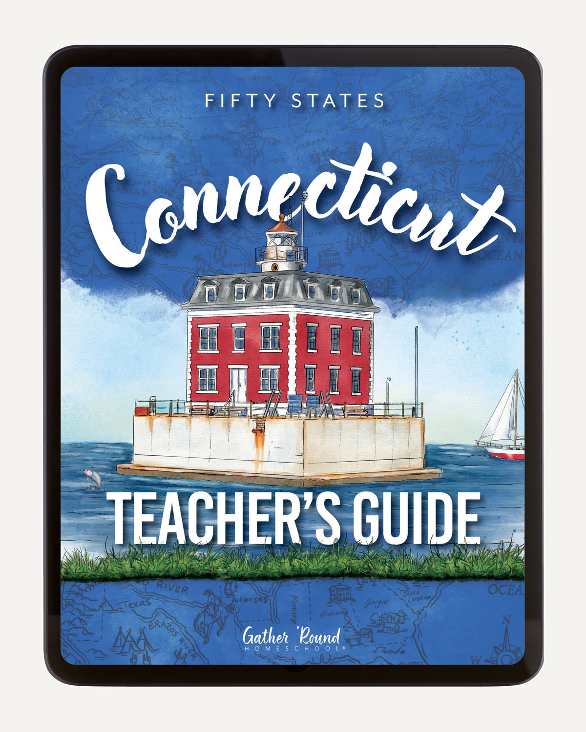Connecticut Fifty States Homeschool Unit Study Digital Teacher's Guide Cover