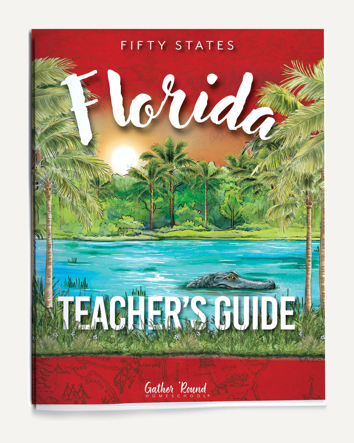 Florida Fifty States Homeschool Unit Study Printed Teacher's Guide Cover
