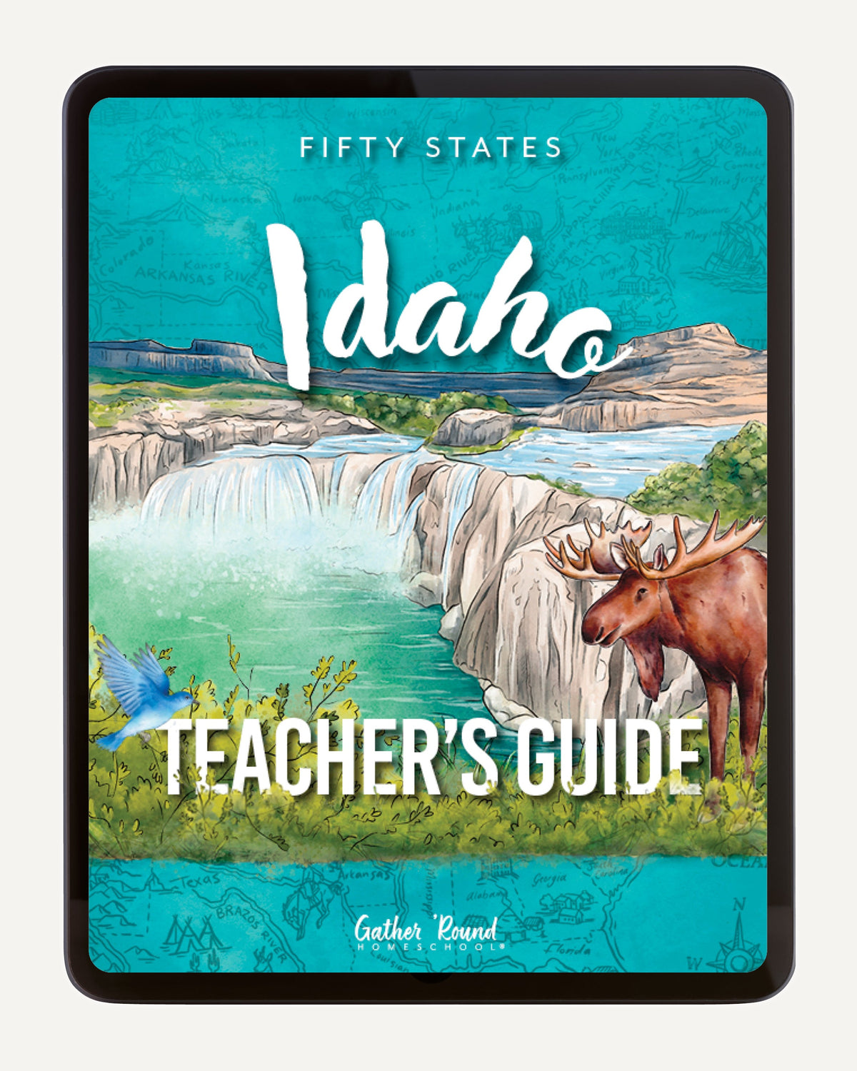 Idaho Fifty States Homeschool Unit Study Digital Teacher's Guide Cover