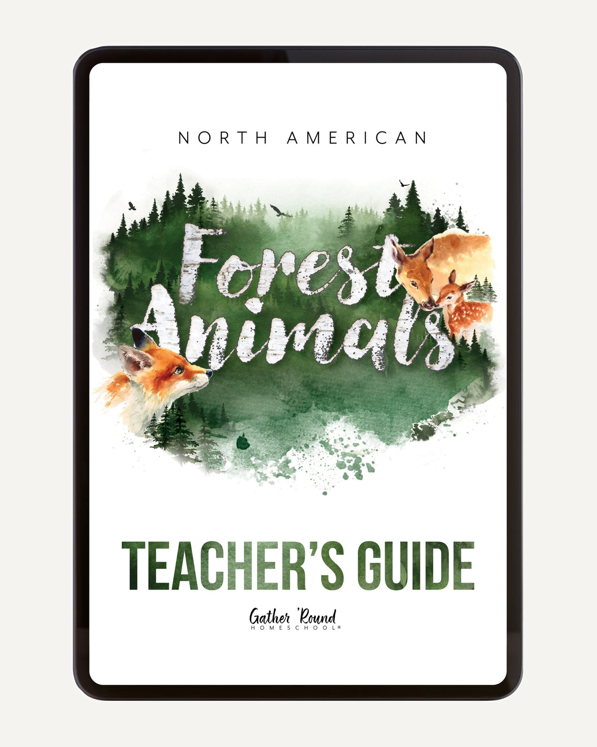 North American Forest Animals homeschool unit study digital teacher guide