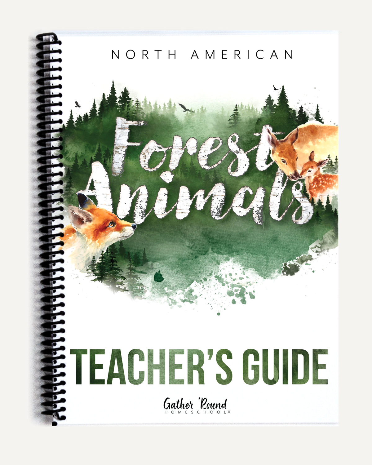 North American Forest Animals homeschool unit study print teacher's guide