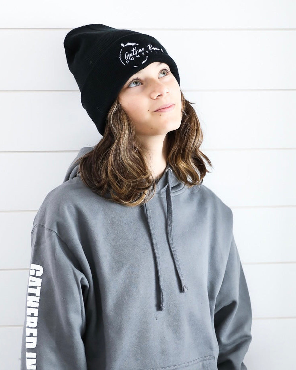 Gather 'Round Homeschool Beanie/toque (Black) homeschool unit study, printed product image