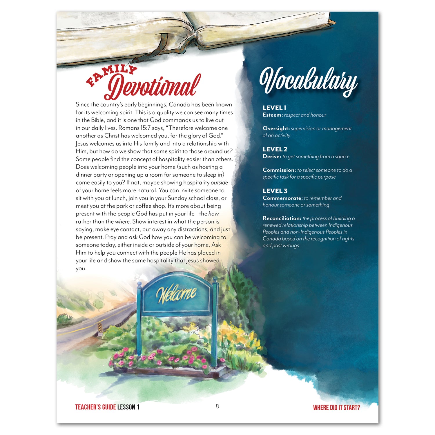 Canada Day Homeschool Unit Study Printed Teacher's Guide Daily Lesson 1 Part 2