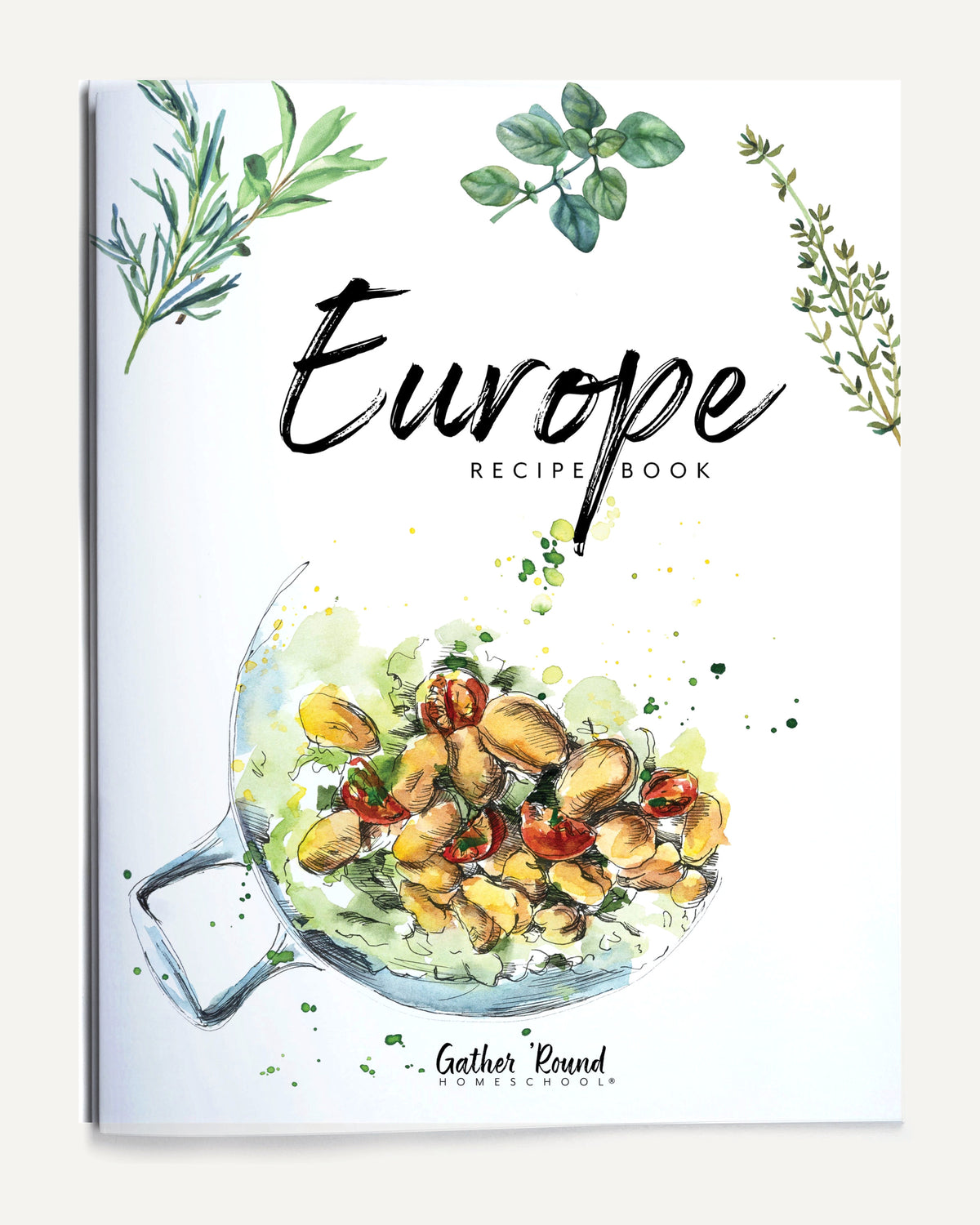 Europe homeschool unit study print recipe book