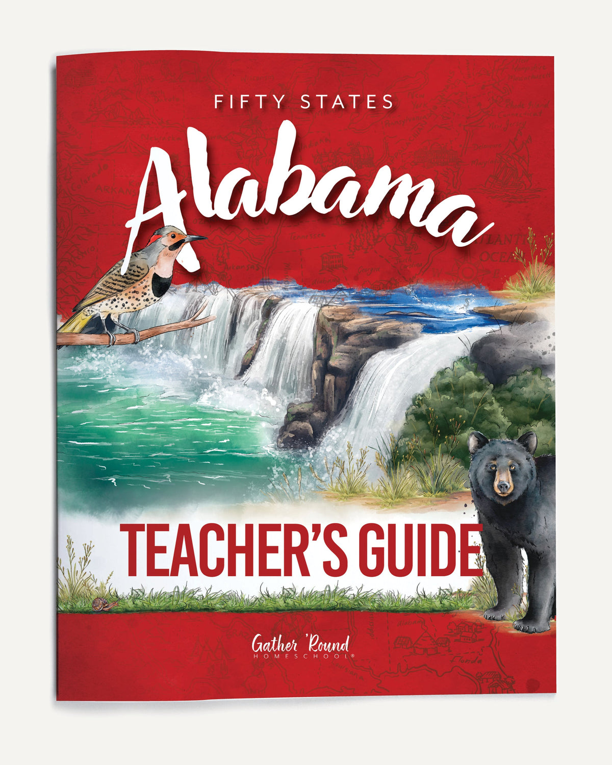 Alabama Fifty States Homeschool Unit Study Printed Teacher's Guide