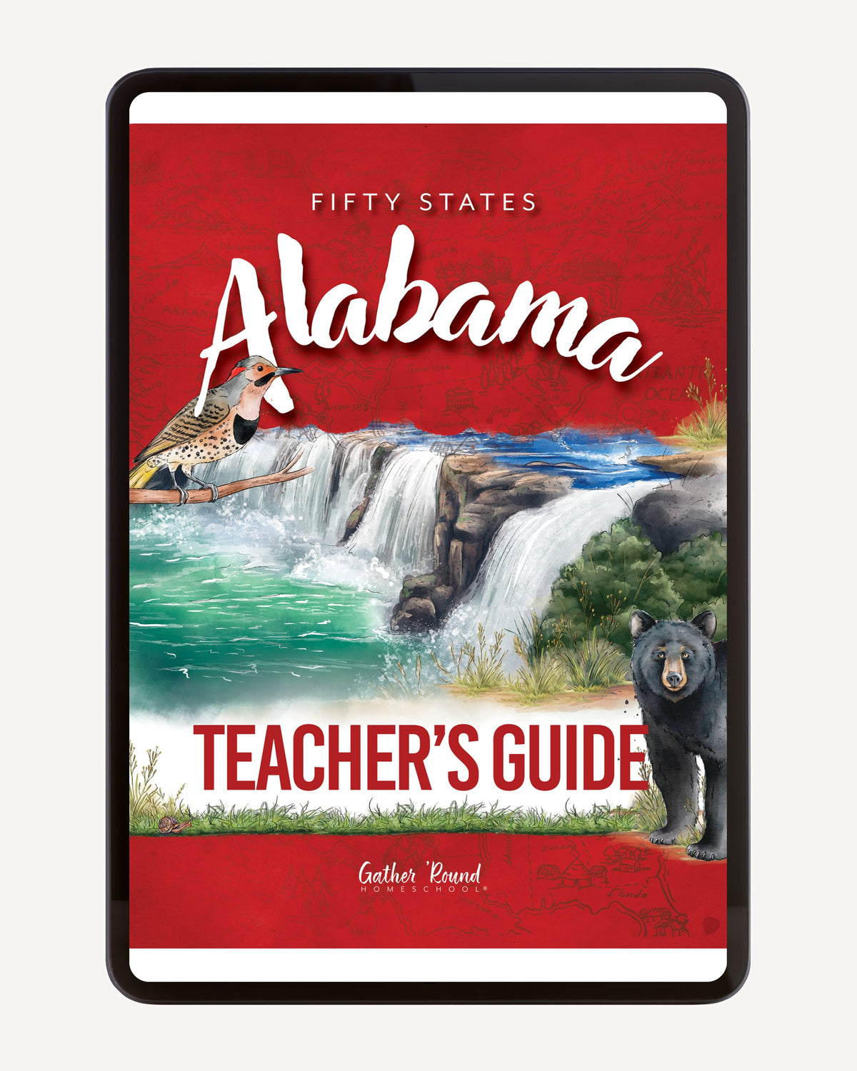 Alabama Fifty States Homeschool Unit Study Digital Teacher's Guide Cover