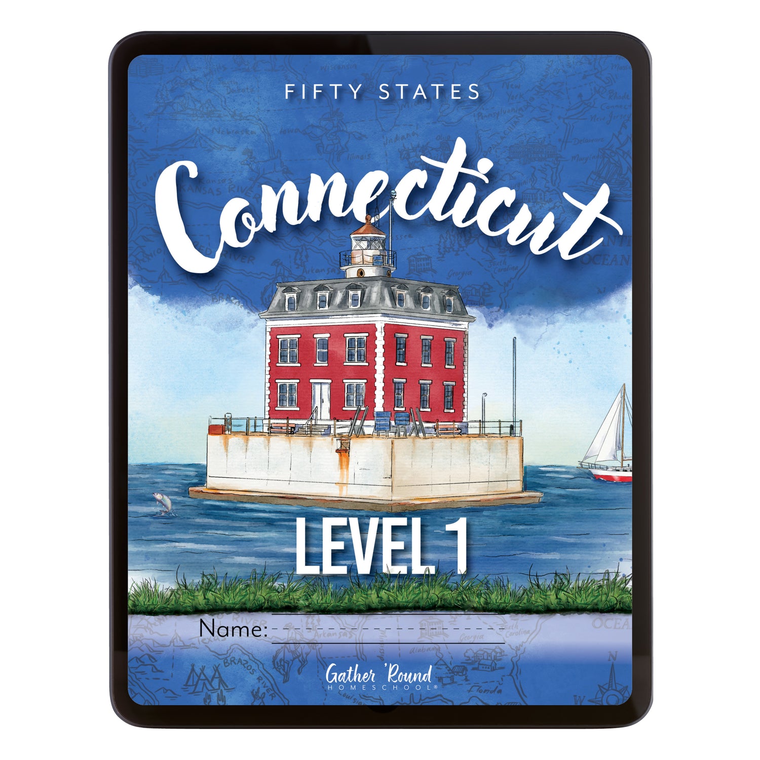 Connecticut Fifty States Homeschool Unit Study Digital Student Book Level 1 Cover