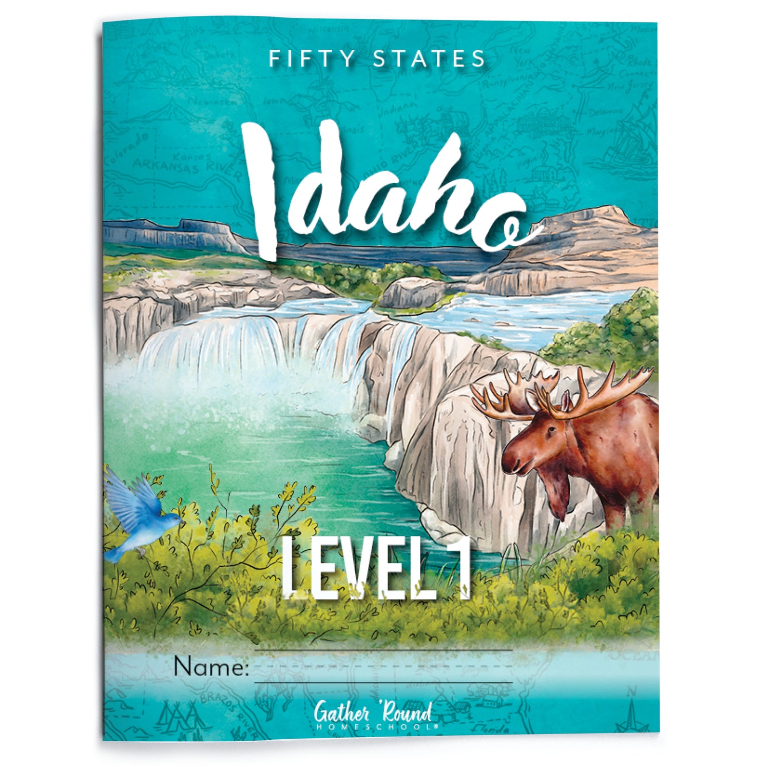 Idaho Fifty States Homeschool Unit Study Printed Student Book Level 1 Cover