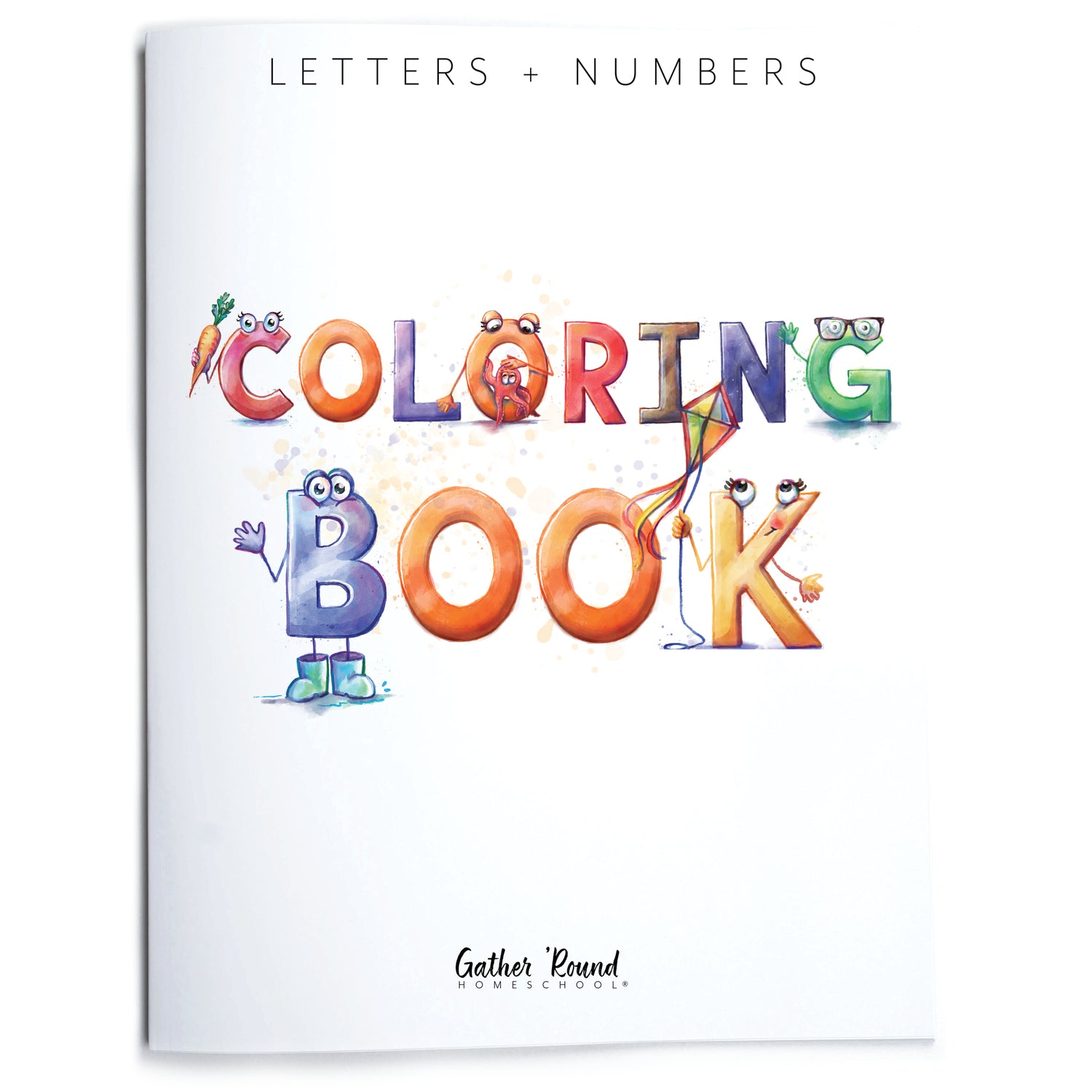 Letters + Numbers Printed Expansion Pack Coloring Book Cover