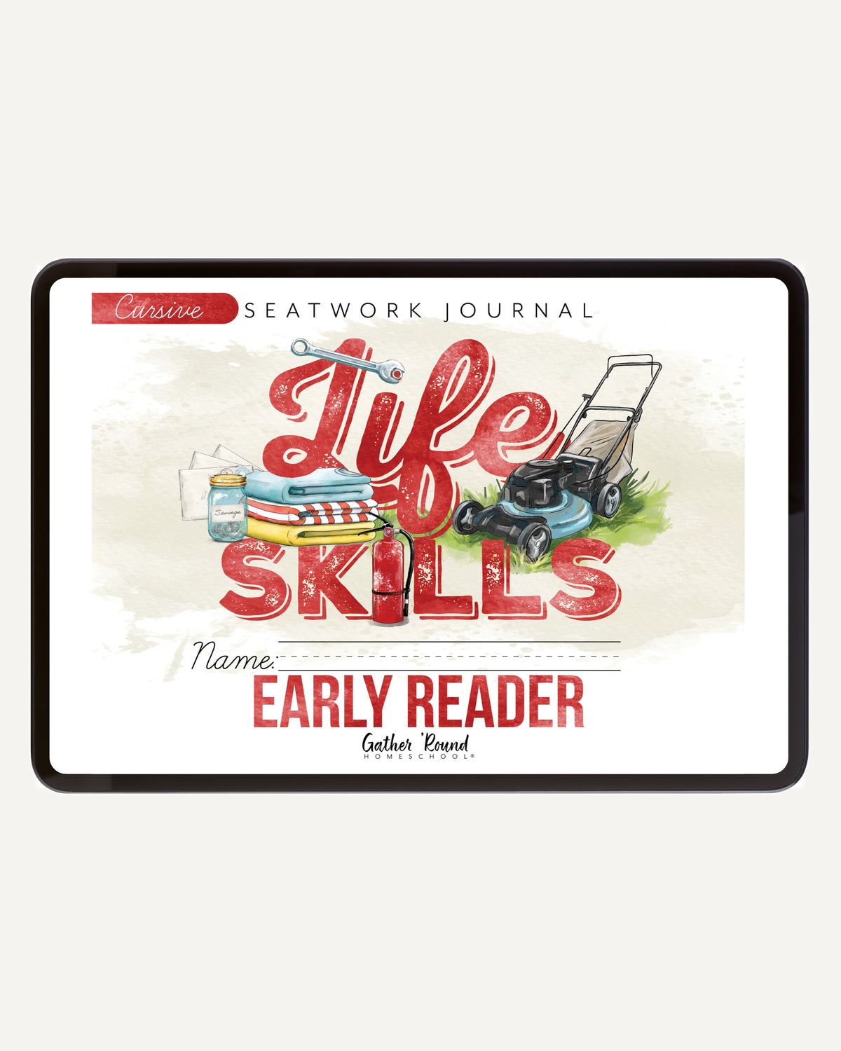 Life Skills homeschool unit study digital early reader cursive seatwork journal