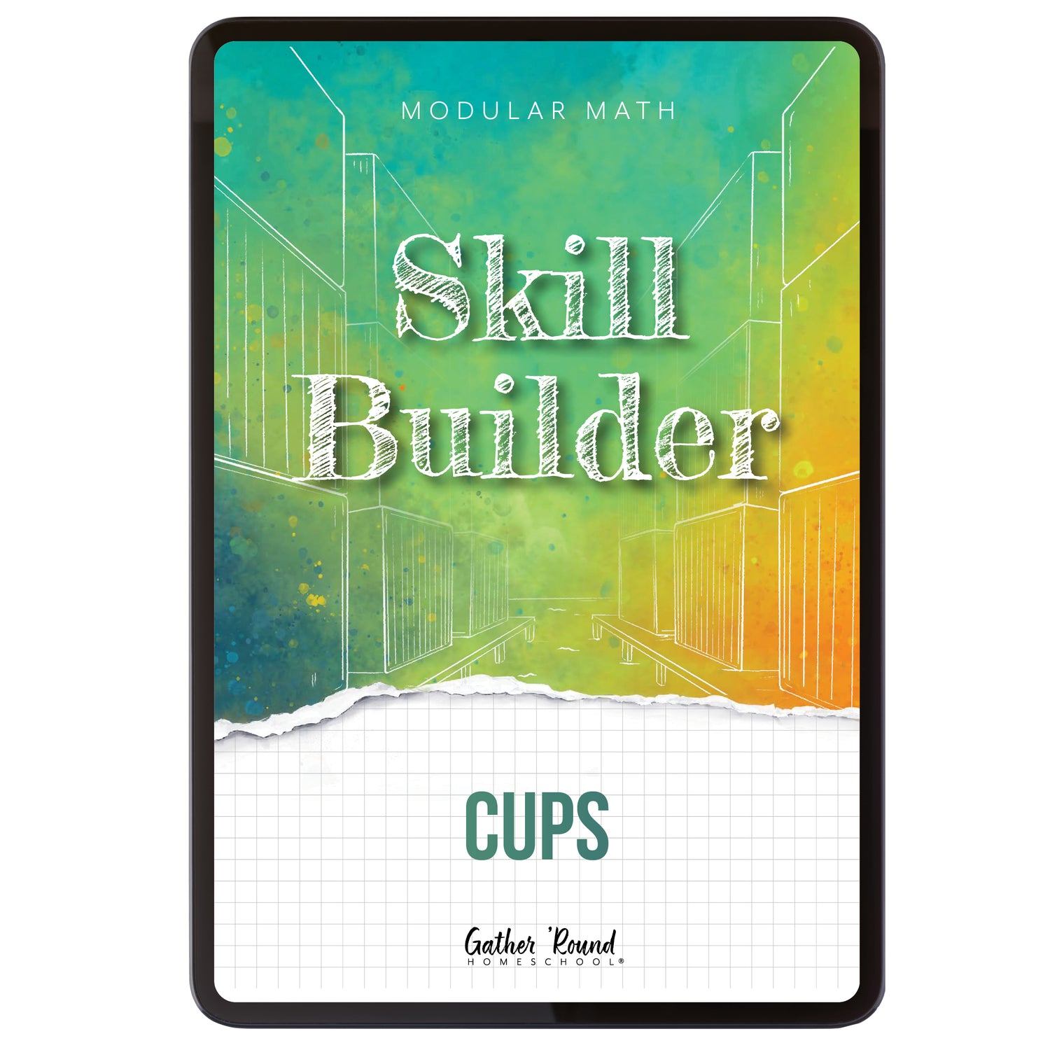 Measurement Step 1 modular math homeschool digital skill builder cups
