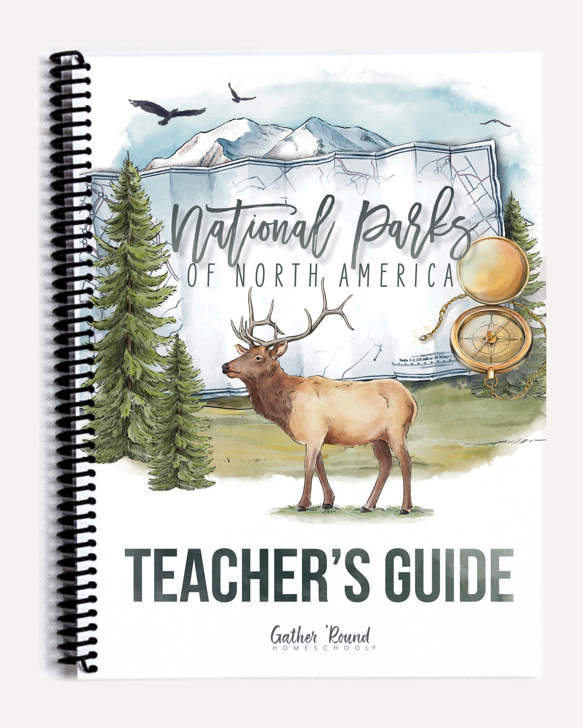 National Parks of North America homeschool unit study printed teacher guide