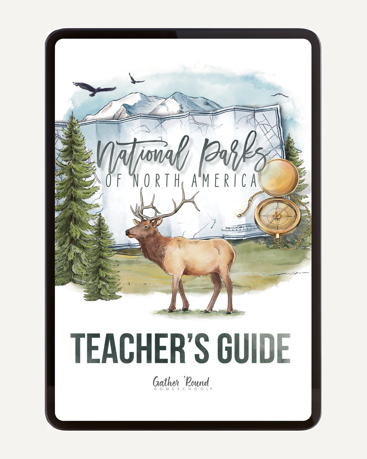 National Parks of North America homeschool unit study printed teacher guide