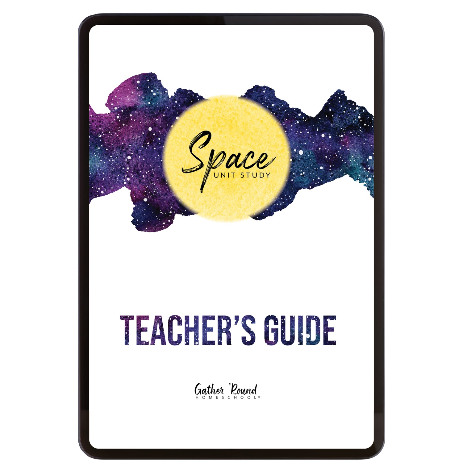 Space homeschool unit study digital Teacher's Guide