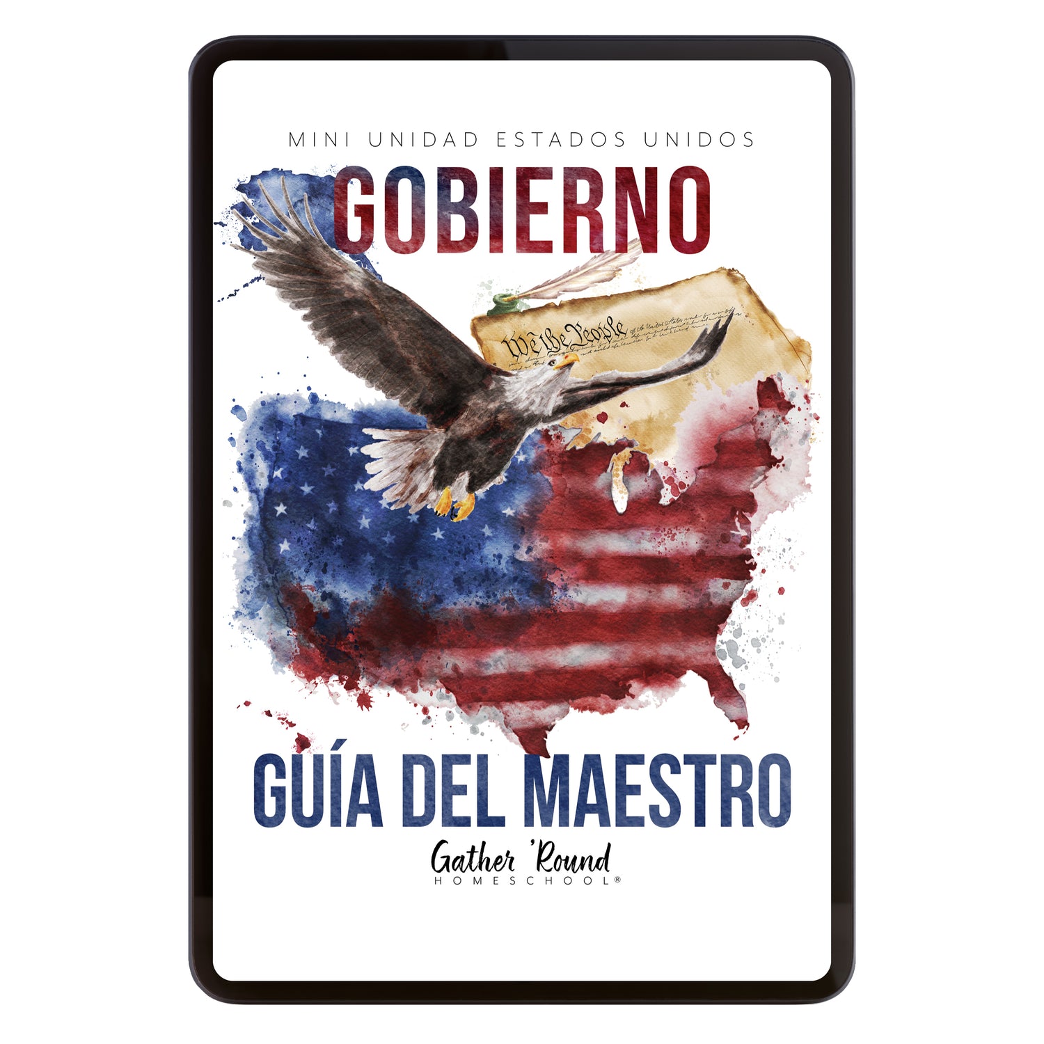 US Government Spanish Edition Homeschool Unit Study Digital Download Teacher's Guide
