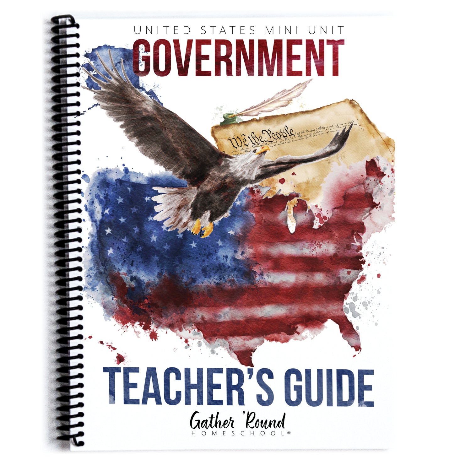 US Government Homeschool Study Unit Digital Print Teacher's Guide
