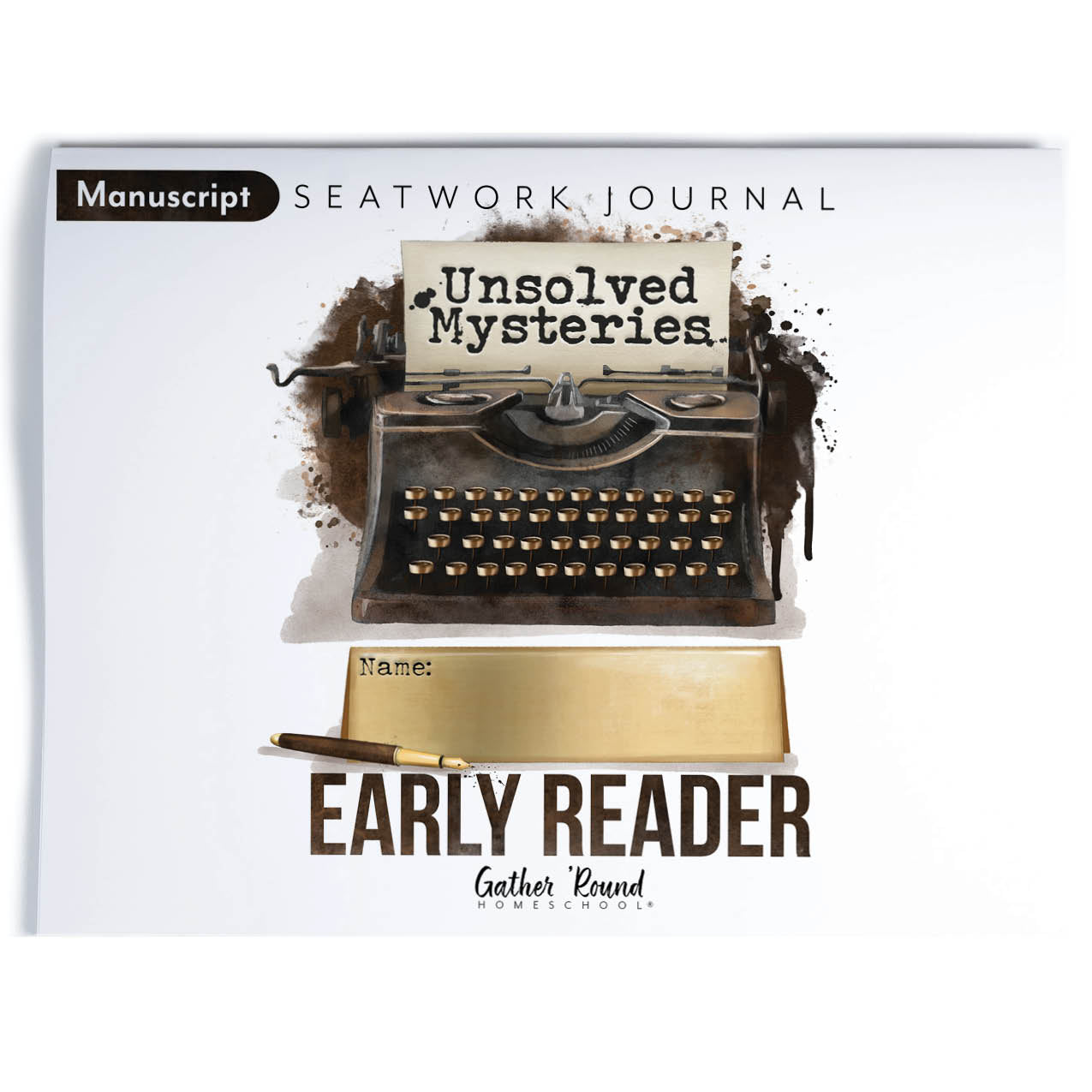Unsolved Mysteries Homeschool Unit Study Printed Seatwork Journal Manuscript Early Reader