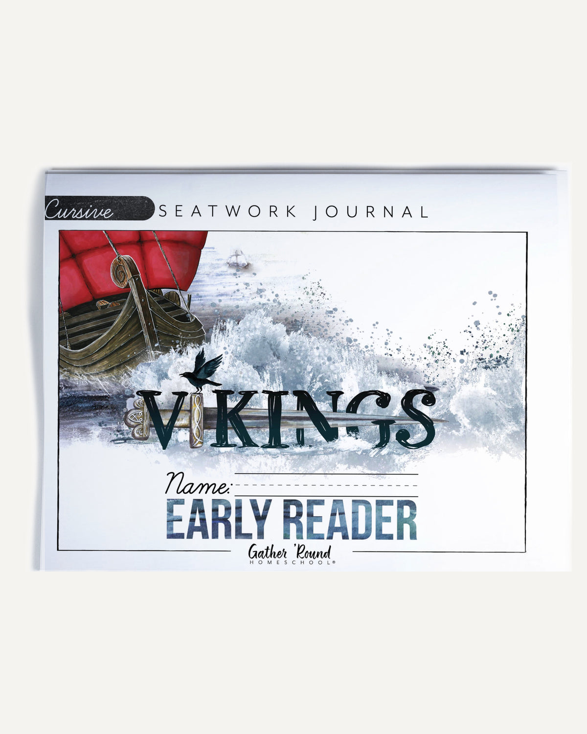Vikings Homeschool Unit Study Printed Seatwork Journal Cursive Early Reader Student Book