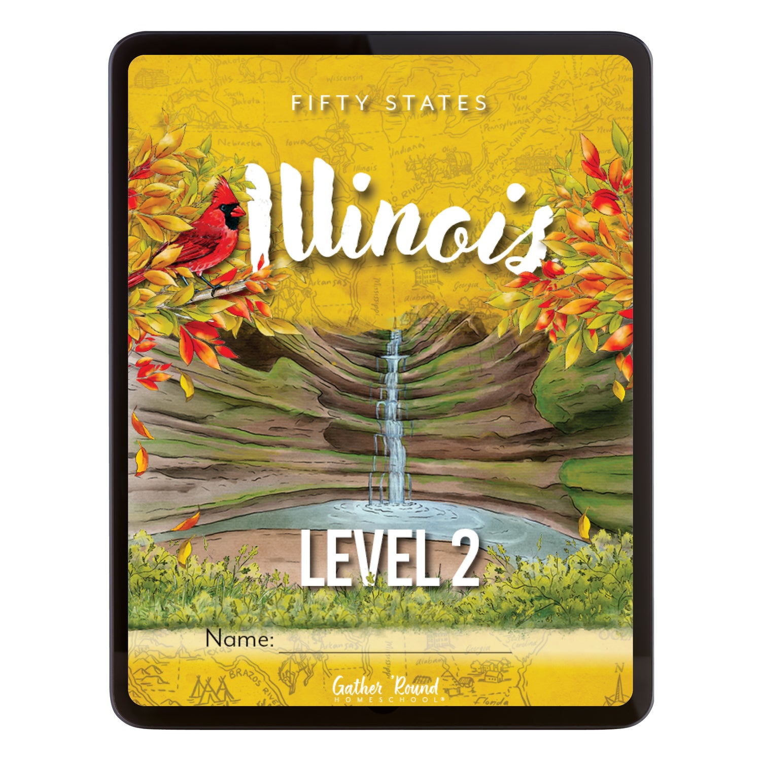 Illinois Fifty States Homeschool Unit Study Digital Student Book Level 2 Cover