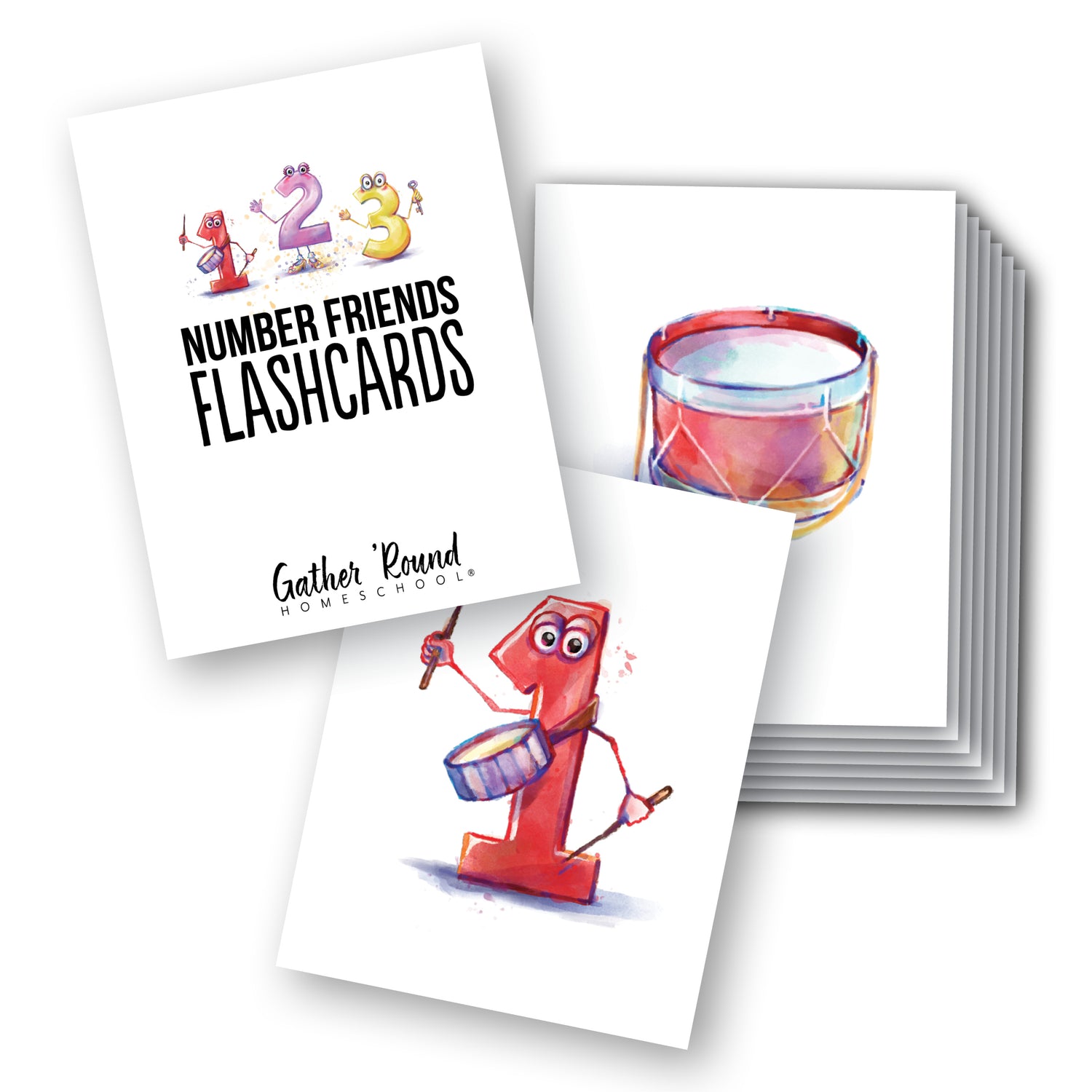 Letters + Numbers Printed Expansion Pack Number Friends Flashcards