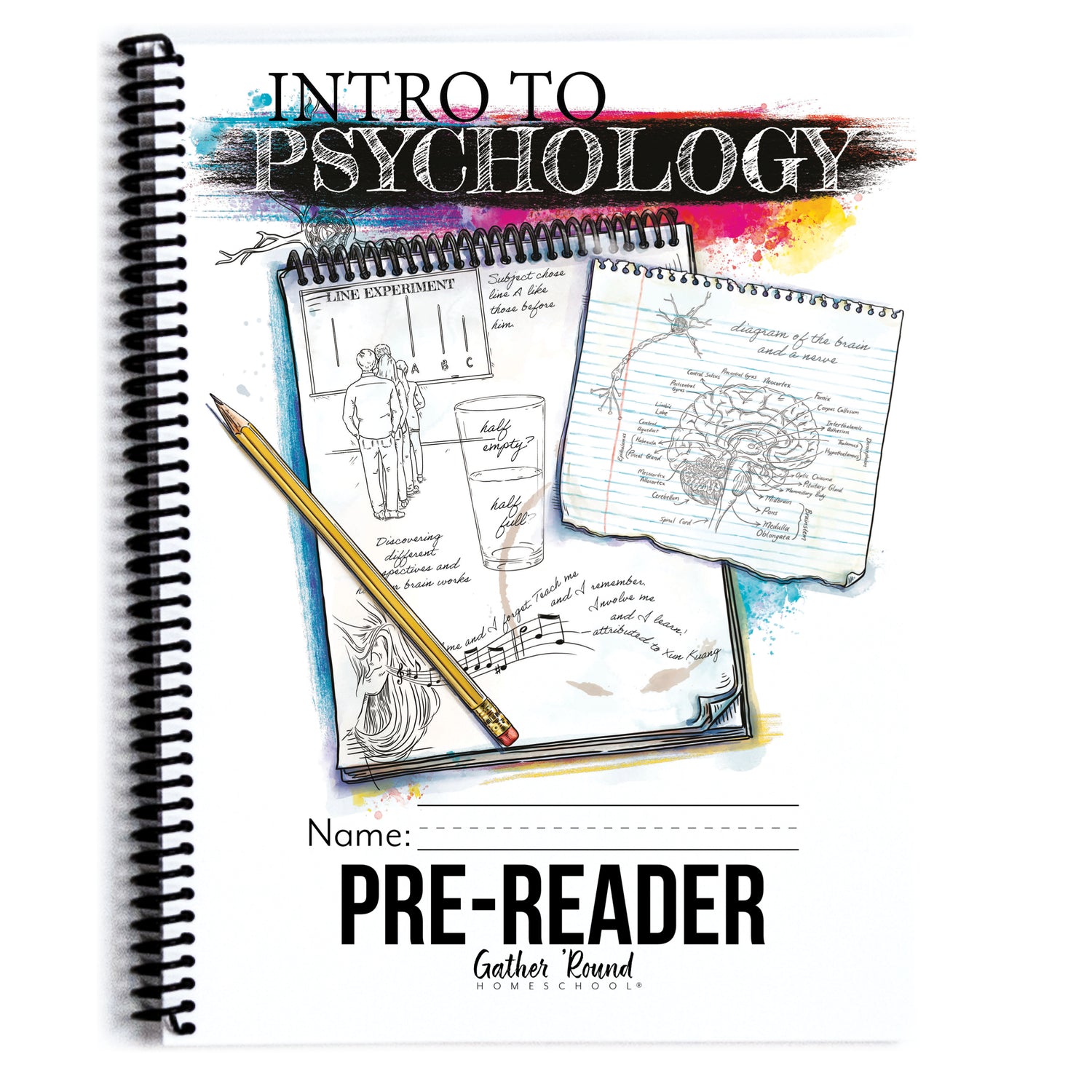 Psychology homeschool unit study print in pre-reader