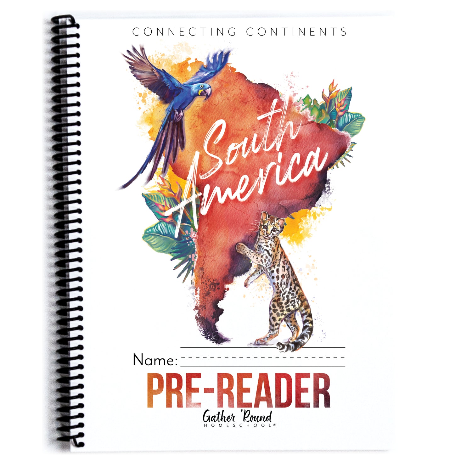 South America homeschool unit study printed student workbook Pre-Reader