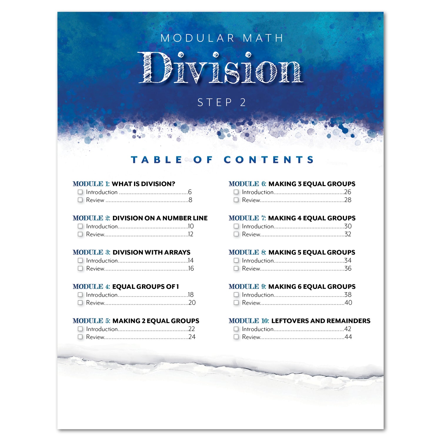 Modular Math: Division (Printed Books)