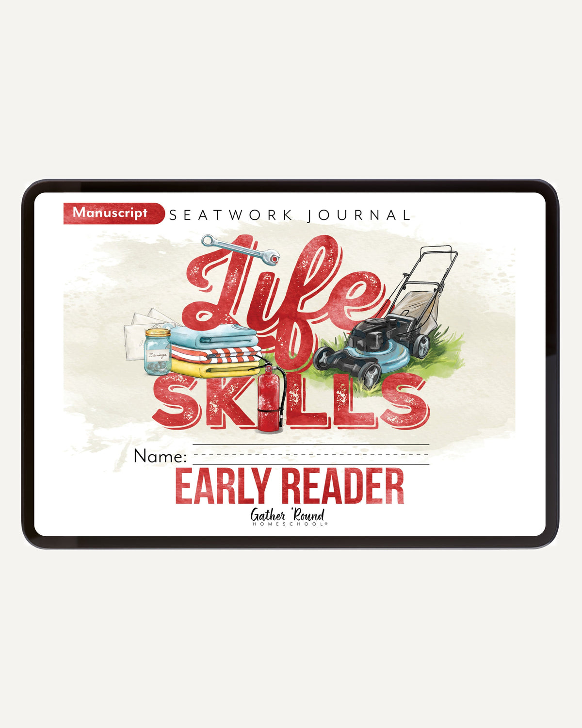 Life Skills homeschool unit study digital early reader manuscript seatwork journal