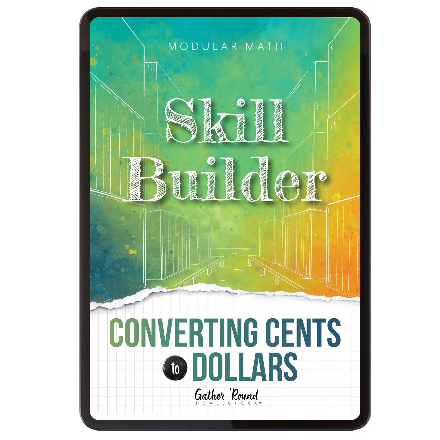 Money Modular Math step 3 digital skill builder converting cents to dollars