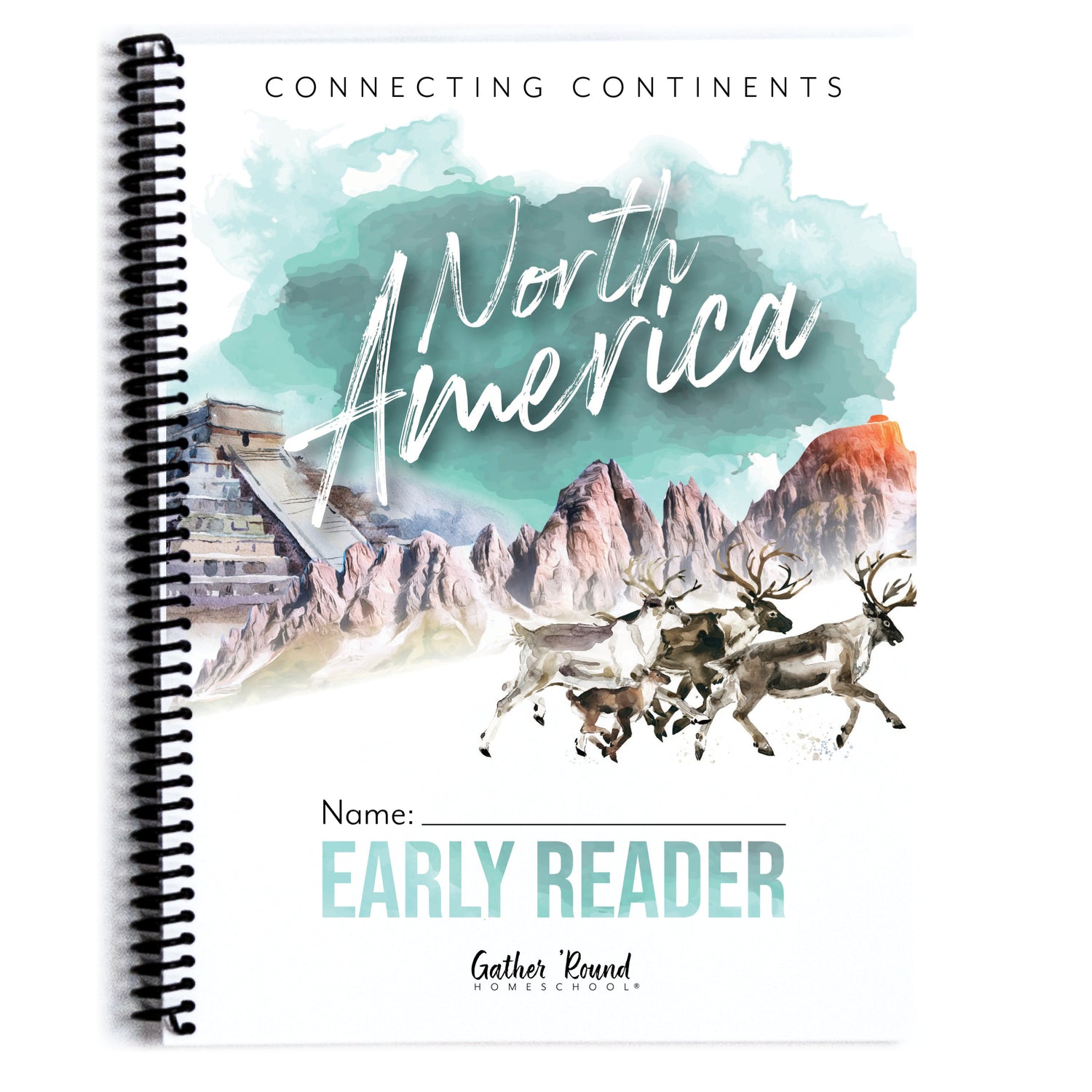 North America homeschool unit study print student workbook early reader