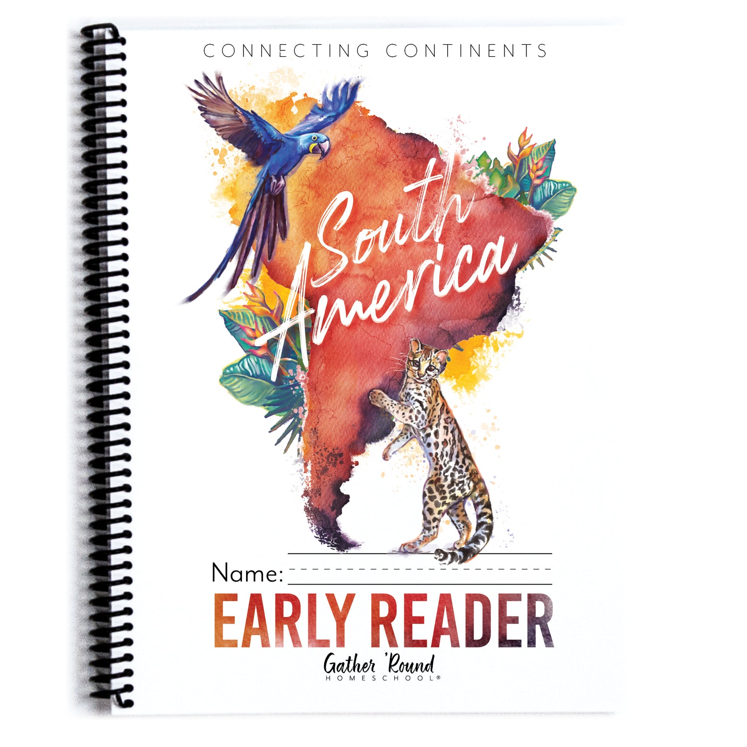 South America homeschool unit study printed student workbook Early Reader