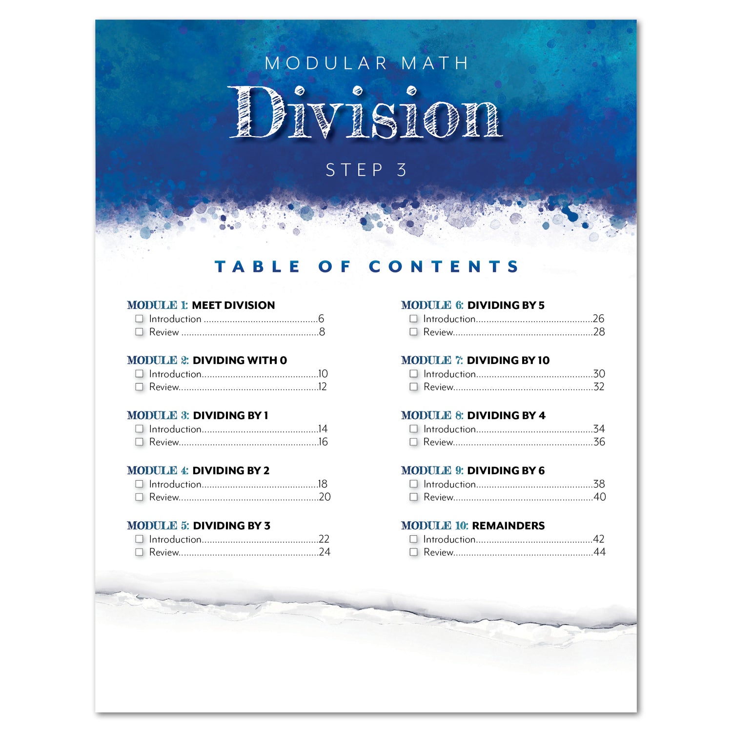 Modular Math: Division (Printed Books)