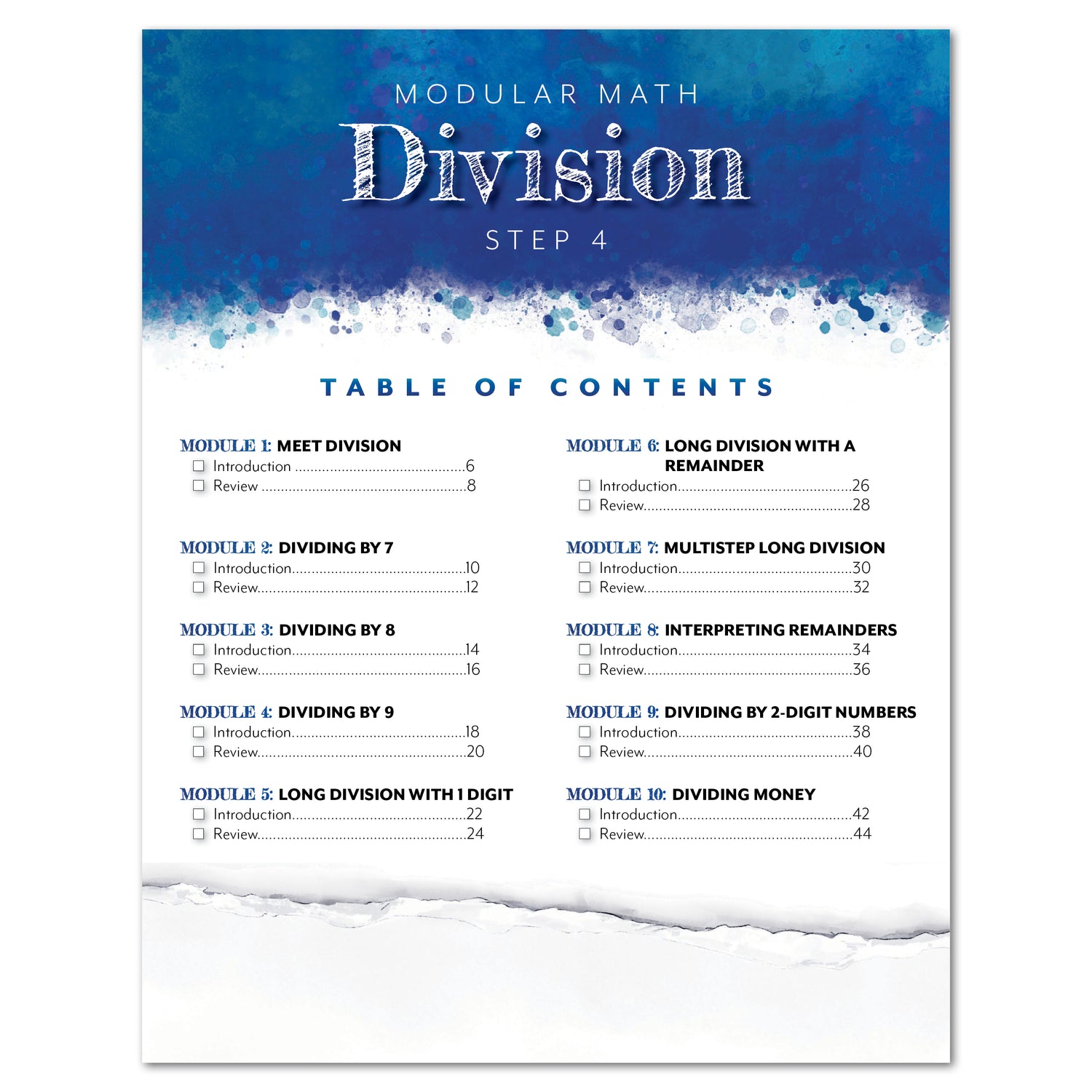 Modular Math: Division (Printed Books)