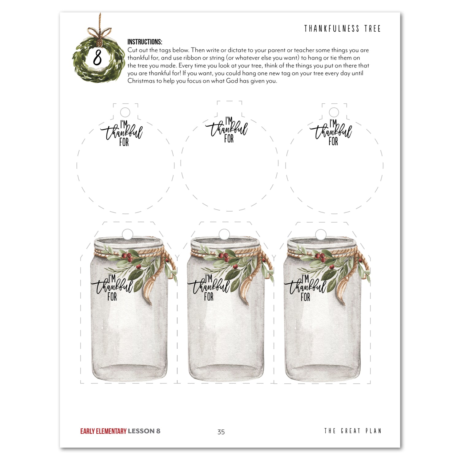 First Christmas homeschool unit study digital student workbook in Early Elementary with Teacher's Guide combo lesson eight