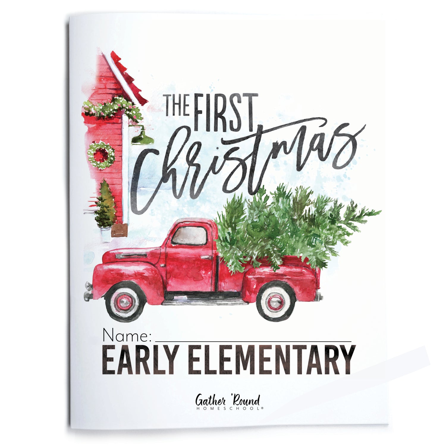 First Christmas homeschool unit study print early elementary student workbook