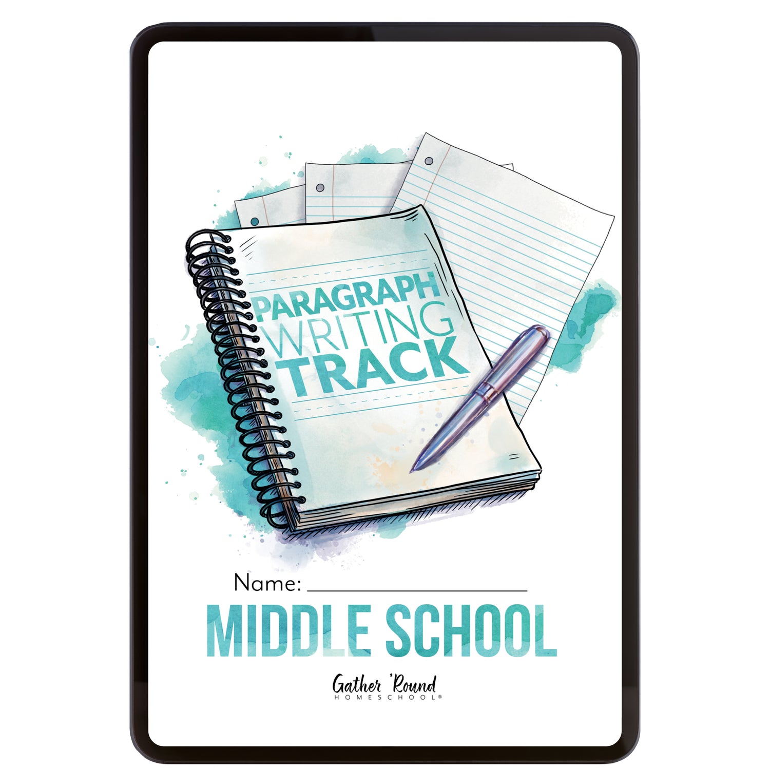 Paragraph Writing Track Homeschool Unit Study Digital Middle School Student Book