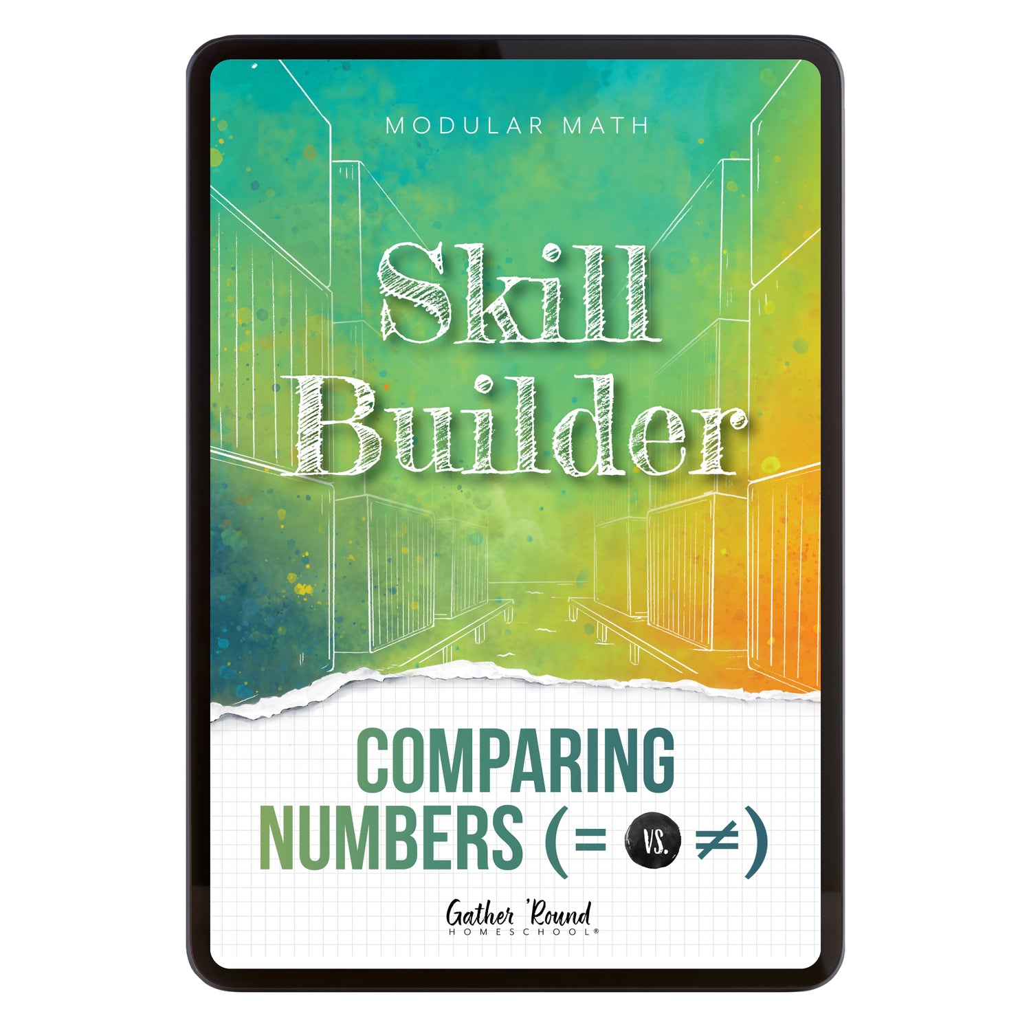 Number Sense Modular Math Step 4 digital skill builder comparing numbers (equal vs. not equal)